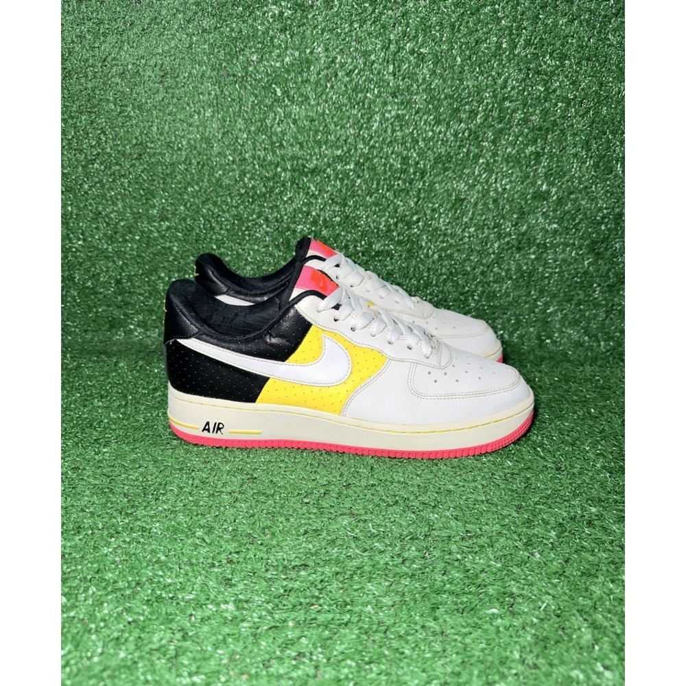 Nike Air Force 1 '07 Low Women Size 8.5 Black White Pink Shoes Lifestyle Sneaker